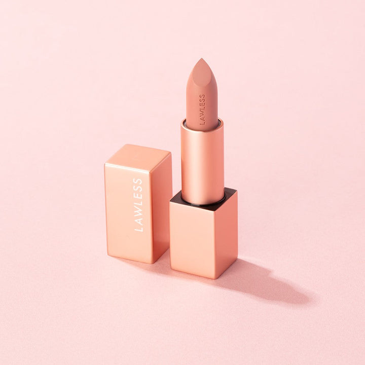 Forget the Filler Lip-Plumping Line-Smoothing Satin Cream Lipstick - Soft Truffle