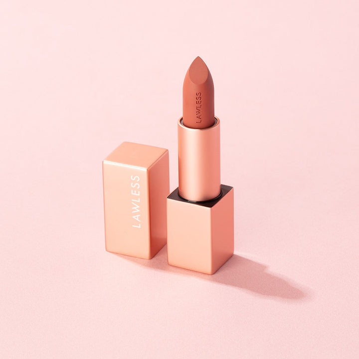 Forget the Filler Lip-Plumping Line-Smoothing Satin Cream Lipstick - Cookie